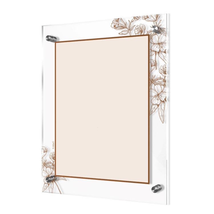 Custom Gold Floral Wall Plaque