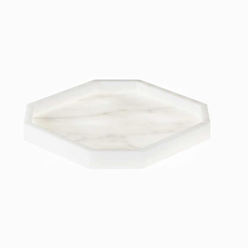 Washing Cup Base White Marble