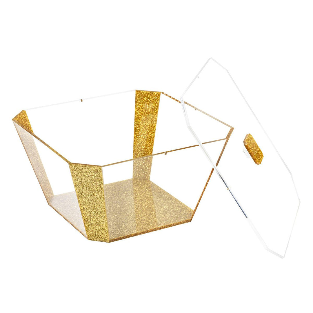 Salad Bowl with Lid - Gold