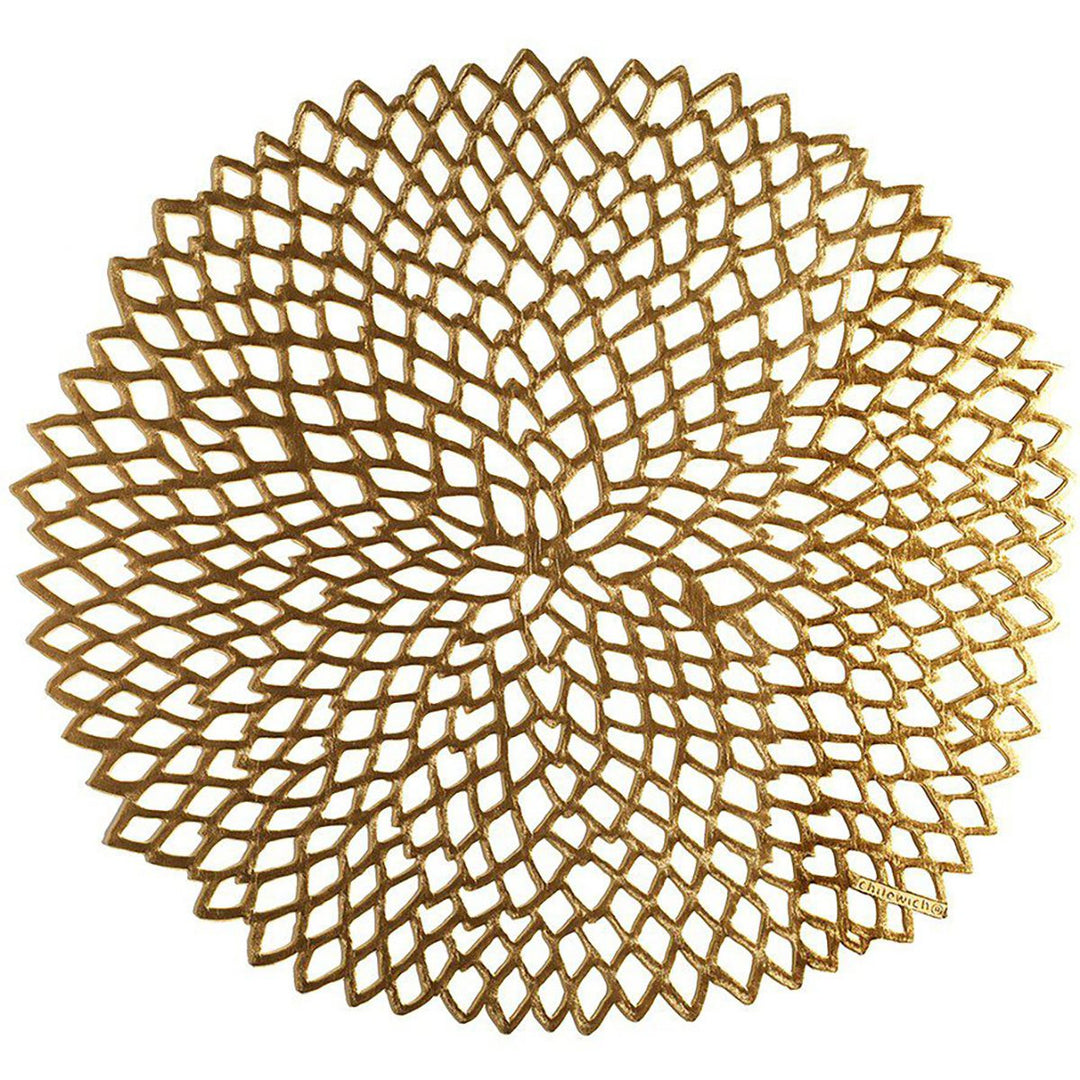 Round Chargers / Placemats, 2 Pack - Gold