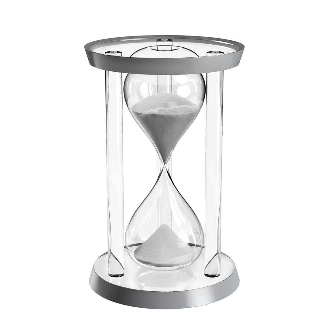 30-Min Hourglass Sand Timer - Silver